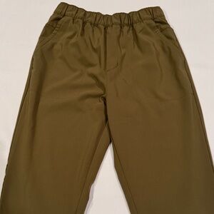 Olive Green Kids Casual Pants